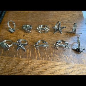 Nautical napkin rings - metal